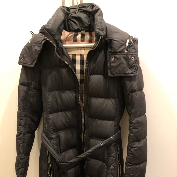 burberry limehouse long puffer coat